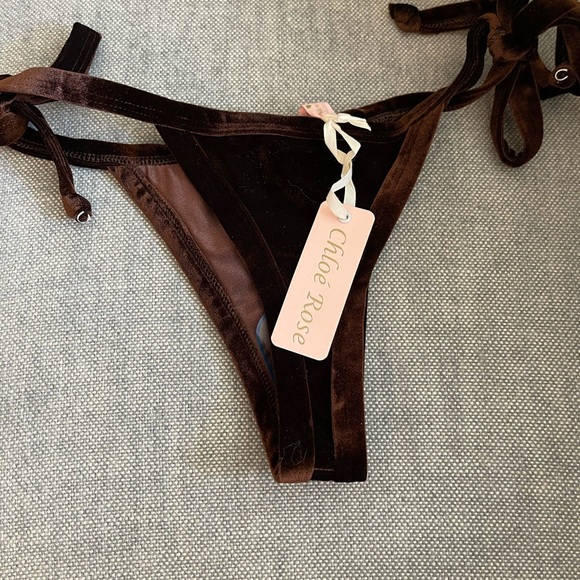 Chloe Rose Stargazer Velvet String Bikini Bottoms - Picture 4 of 4